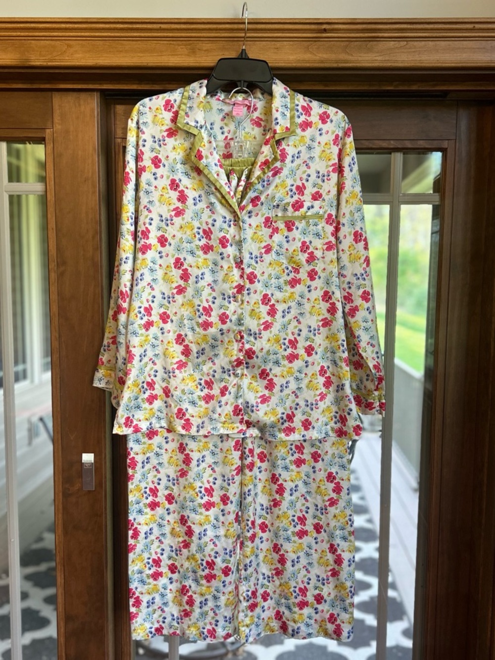 Victoria's Secret Long Floral Pajama set
